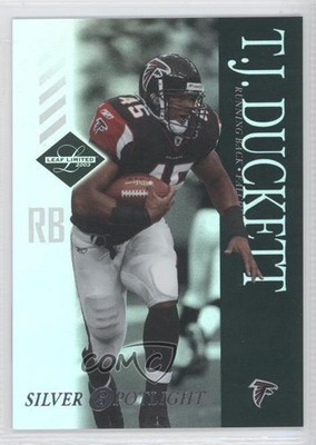 2003 Leaf Limited Silver Spotlight 63/75 TJ Duckett #4 0b5