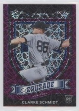 2021 Panini Chronicles Crusade Purple Velocity Prizm Clarke Schmidt #17 0fp5