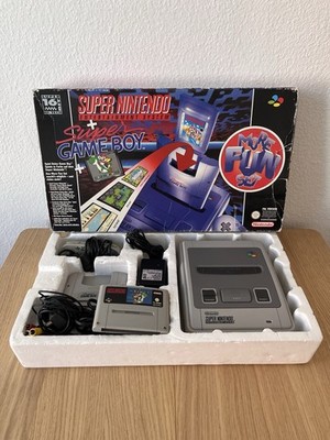 Super Nintendo Entertainment System SNES Konsole OVP CIB - More Fun Set + Inlay 