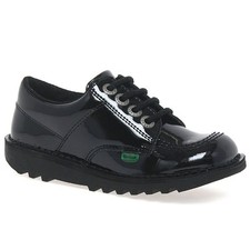 Image of Kickers Lo Girls Junior School Shoes