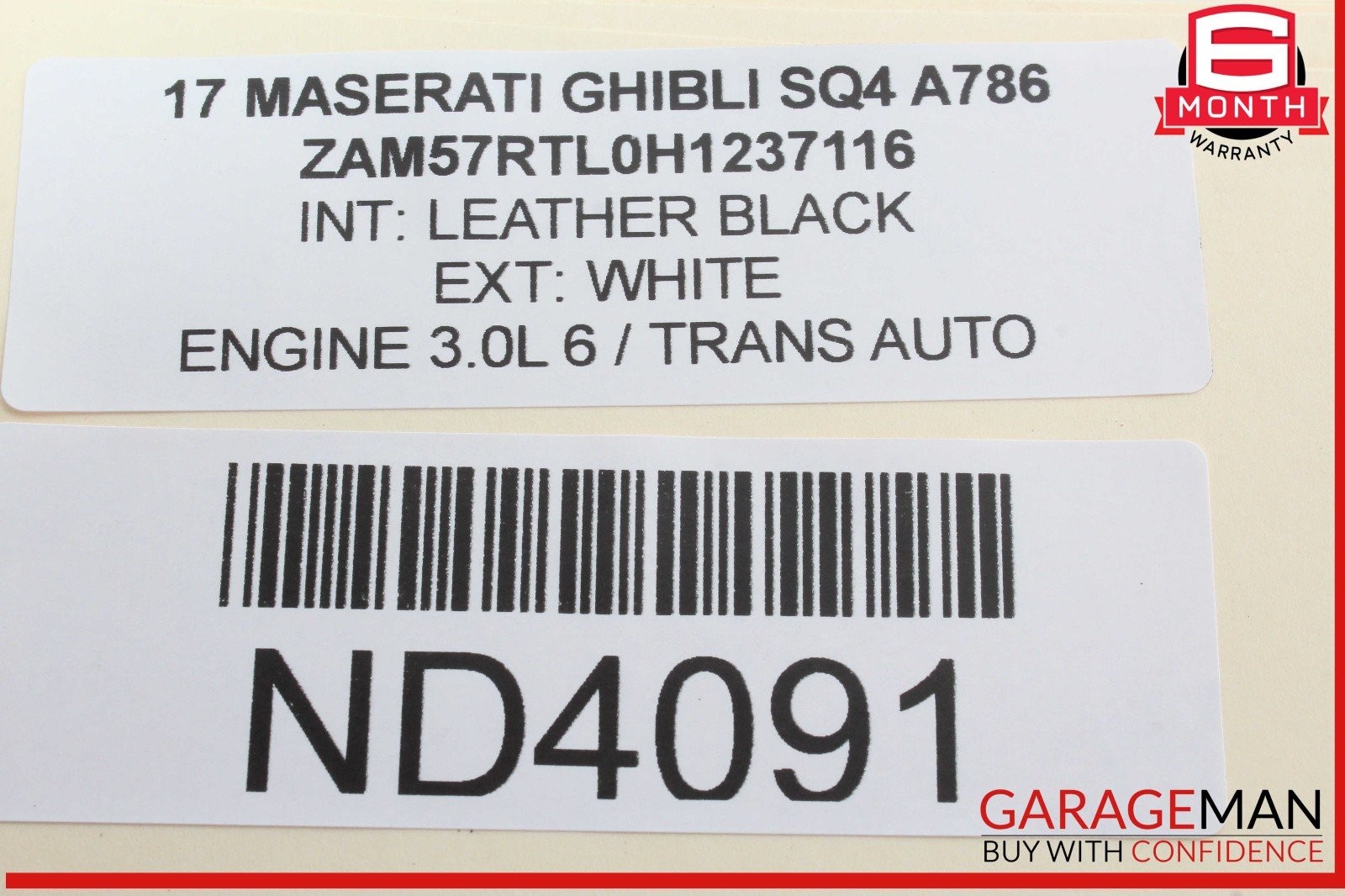 Maserati Ghibli 2014-2018 Front Right Door frameworks Pair