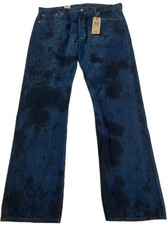 Levis 501 Nwt 40x34 Blueblk Original Str8 Button Fly Tie Dye Rock Theme Jeans Levis 501 Nwt 40x34 Blueblk Original Str8 Button Fly Tie Dye Rock Theme Jeans