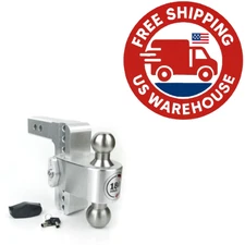 Weigh Safe LTB6-2 180° Hitch Aluminum SS | 6″ Drop for 2″ Receiver