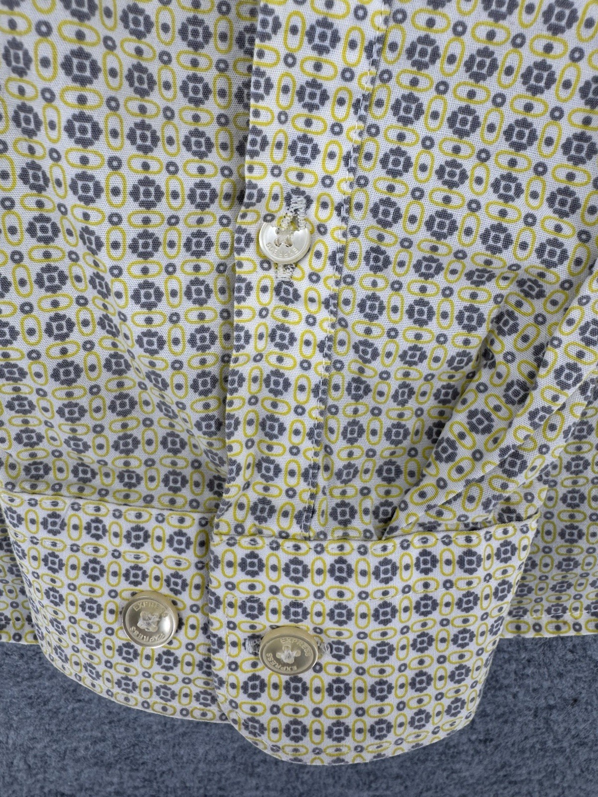 Men’s Fitted Button Down Shirt Patterned Long Sle… - image 14