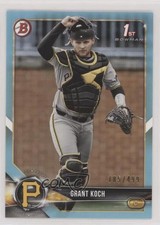 2018 Bowman Draft Sky Blue 185/499 Grant Koch #BD-115 08jk