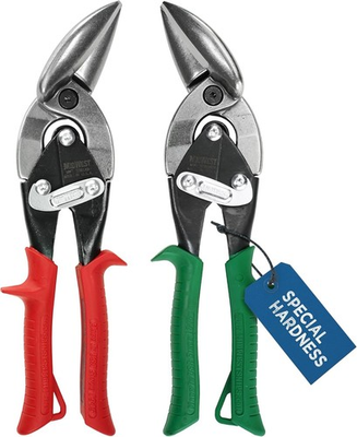 #ad Midwest Aviation Offset Snip Set Special Hardness 18ga. Stainless SS6510C USA $84.99