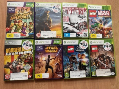 8 XBOX 360 Spiele - Lego - Batman - Star Wars - Halo Borderlands