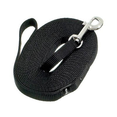 Karlie Art Sportiv Plus Suchleine 5m x 15mm - schwarz Schleppleine Hund Leine