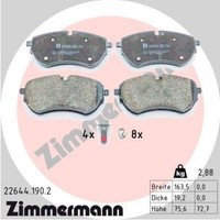 Zimmermann BremsbeläGe Bremsbelagsatz BremsklöTze Vorne 22644.190.2