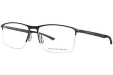 Porsche P8752-B Eyeglasses Mens Brown/Black S...