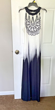 Women  strappy Neck Spaghetti Straps Maxi Dresses -nwot, black and white dressy