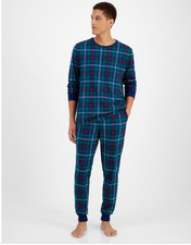 Holiday Lane Men's Family Plaid Cotton Matching Family Pajamas Set, Size L NWT