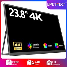 4K Portable Monitor, UPERFECT 23.8" Portable Monitor 3840 2160 For Computer PC