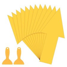 8" x 4" Arrow Sticker, 12Pcs Floor Stickers with Shovel, Yellow