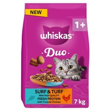 DUO Adult Dry Cat Food 7kg Surf & Turf Brand New Best Fast Delivery uk 3.84 per kilo