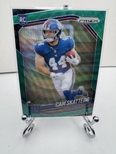 2025 Panini Prizm - Rookies Cam Skattebo #363 Green Wave Prizm (RC)