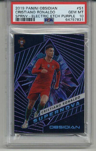 2019 PANINI OBSIDIAN SUPERNOVA E/E PURPLE #S1 CRISTIANO 2019 PANINI OBSIDIAN SUPERNOVA E/E PURPLE #S1 CRISTIANO