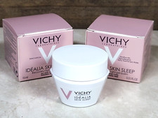 2X Vichy Idealia  Skin Sleep Recovery Night Gel-Balm  0.51 oz 15 ml NIB  OO4 
