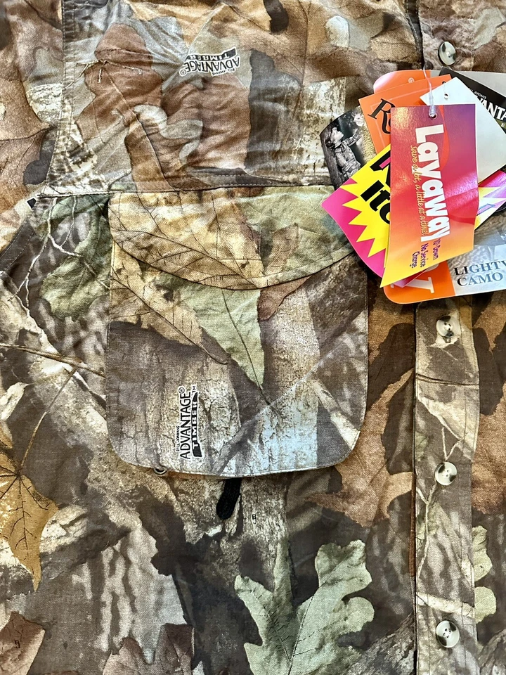 Vintage Remington Lightweight Camo Rem-Lit Advantage Timber Men’s Shirt Size L  - Image 2 of 4