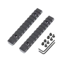 2 PCS Keymod 11 Slot 5 inch 5" Picatinny Weaver Rail Section Aluminum