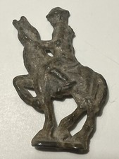 Vintage Flat Toy Lead Soldier on Horseback WW1 Cavalry and BONUS LOT Britains