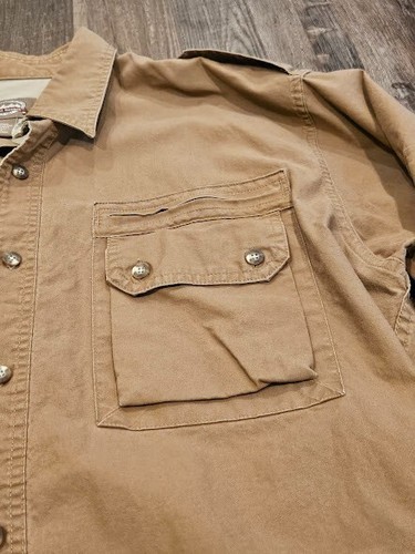 Cabela's Shirt Men Large Safari Series Brown Tan Button Up Long Sleeve Outdoor - Picture 5 of 6