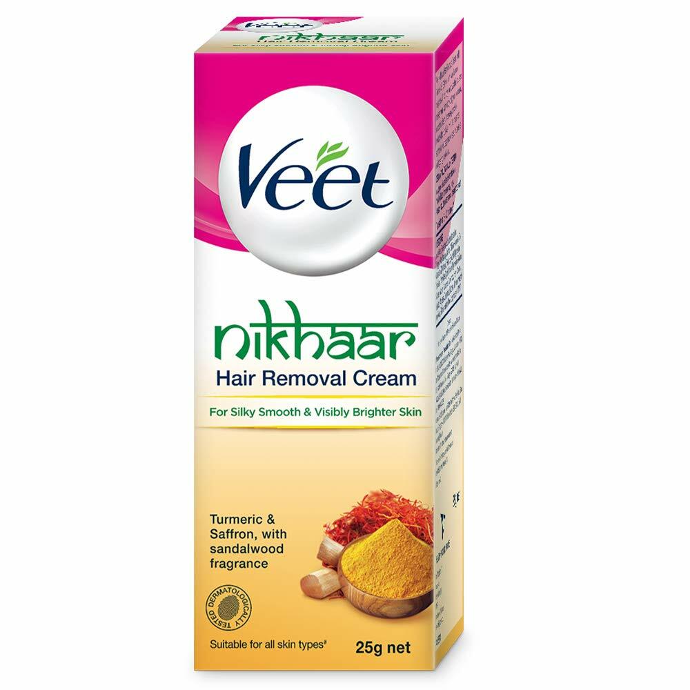 Veet Nikhaar Hair Removal Cream For All Skin Types With Turmeric & Saffron  25gm | eBay