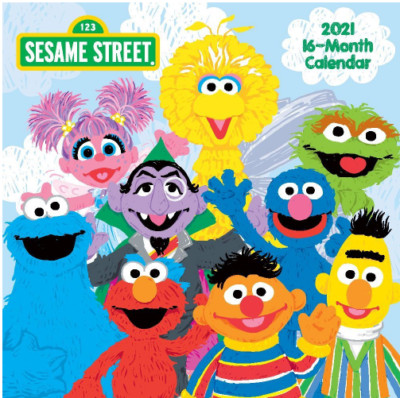 Sesame Street 2021 10"x10" 16-Month Wall Calendar 639277927507 | eBay