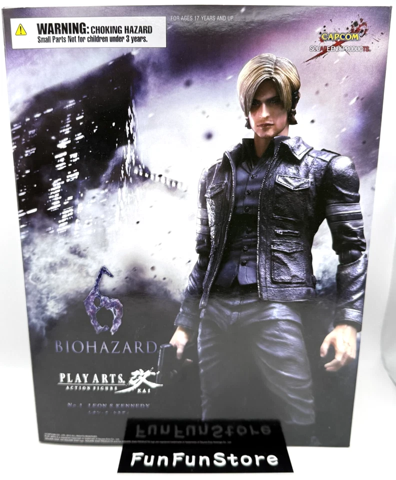 Resident Evil 6 Leon S Kennedy Figure Play Arts Kai Square Enix Japan - Image 2 of 4