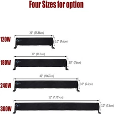 LED Light Bar Cover, 22" 32" 42" 52"Inch Straight Curved Protective Gear Sleeve