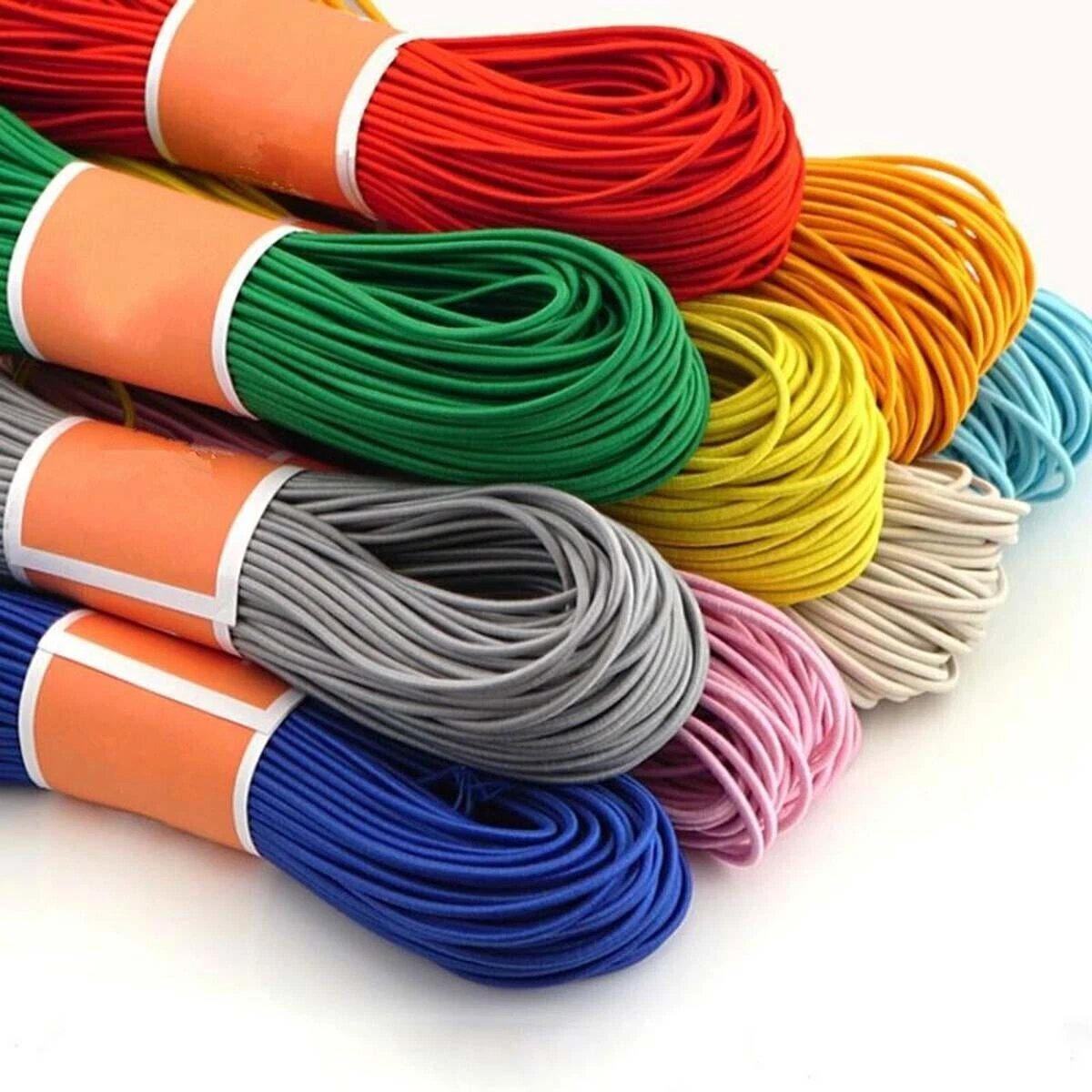 Round Elastic Band Trim Rope Stretch Knit Thin Slim DIY Sewing