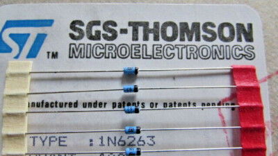 Lot of 30x 1N6263 ST Micro Schottky Rectifier Diode 60V 15mA Thru Hole DO-35 USA