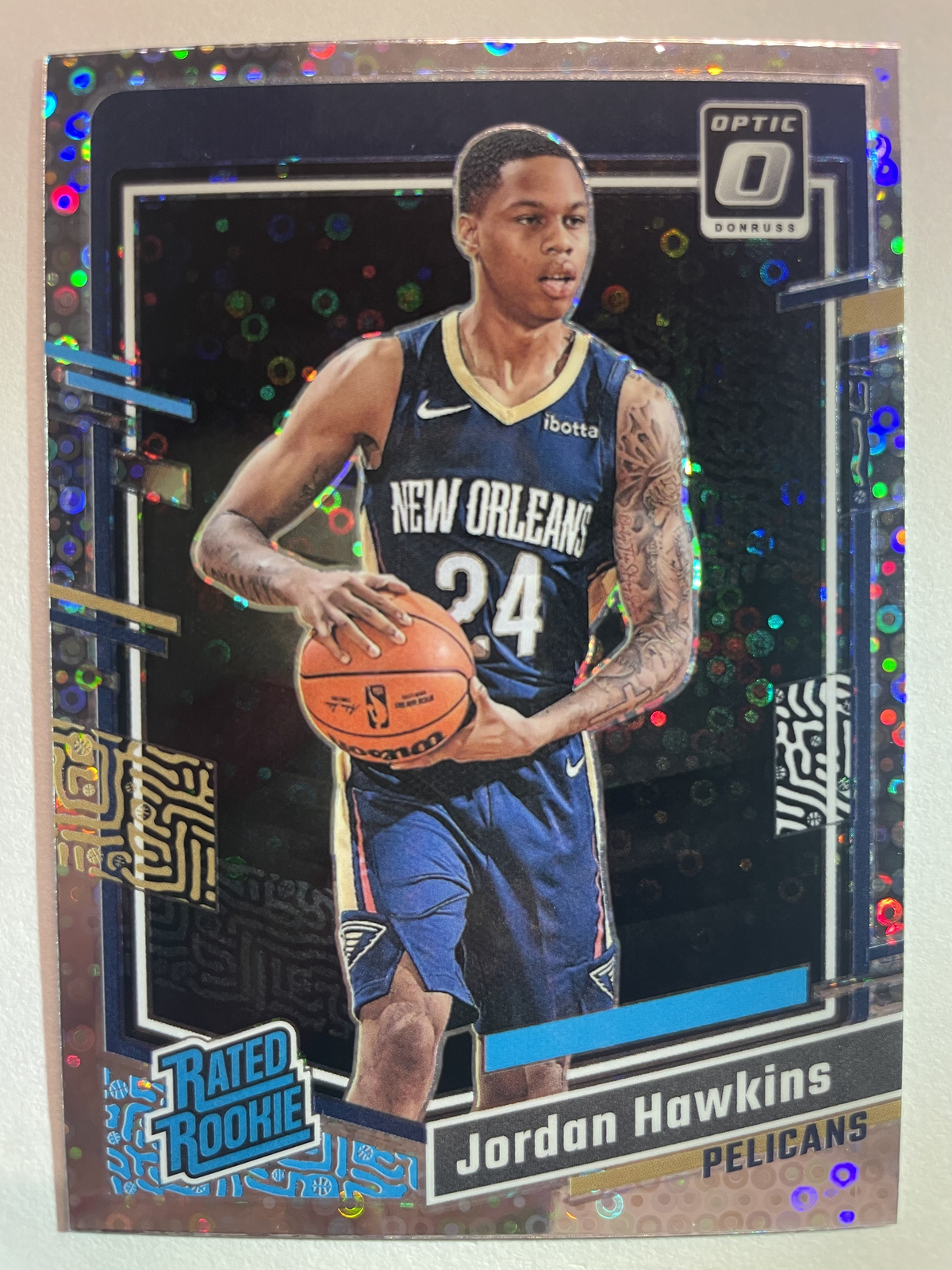 2023-24 Optic Rated Rookie Jordan Hawkins Disco Rookie Card RC #238