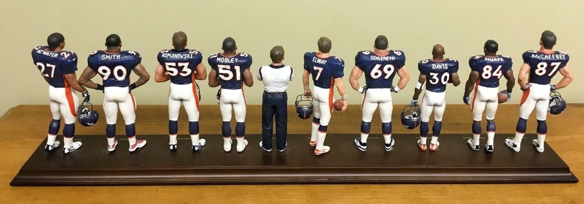 希少 NFL フィギュア 1998 Broncos ブロンコス Danbury Mint 1998 Denver Broncos Super Bowl Team 10-Figure