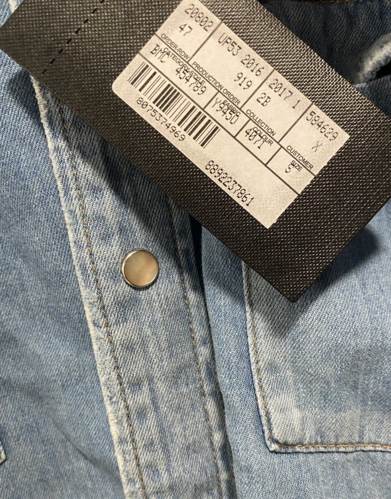 Saint Laurent × Hedi Slimane s/s 17 oversized distressed denim