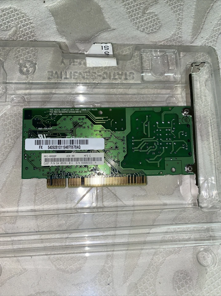 Conexant AMI-RA99P VER:AA vintage PC DSL modem card - Image 3 of 4