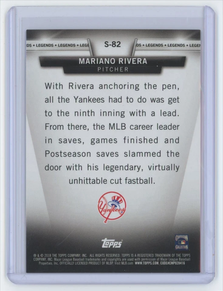 2018 Topps Salute Series 2 Mariano Rivera . New York Yankees #S-82 - Image 2 of 2