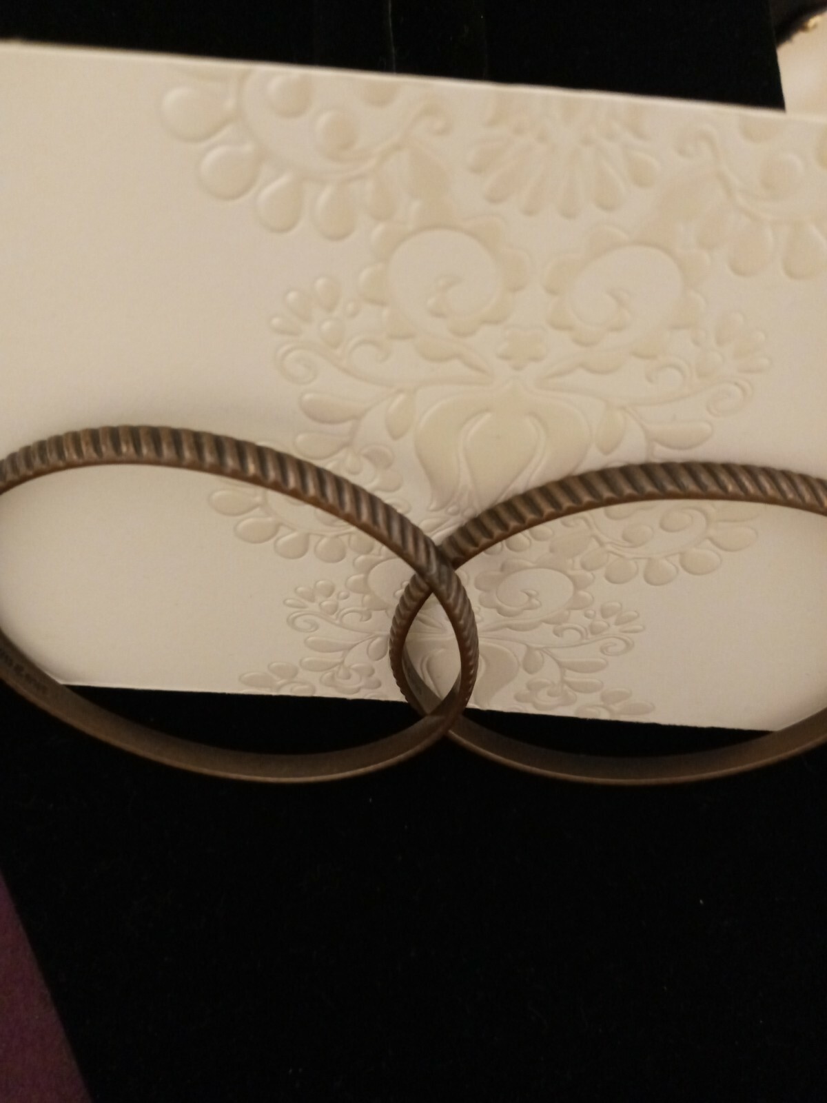 Vintage Solid Copper Bangle Ribbed Bracelets each… - image 3