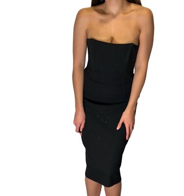 betsey johnson black strapless dress Women's Tulle Twirl Dress in Black | Size Medium