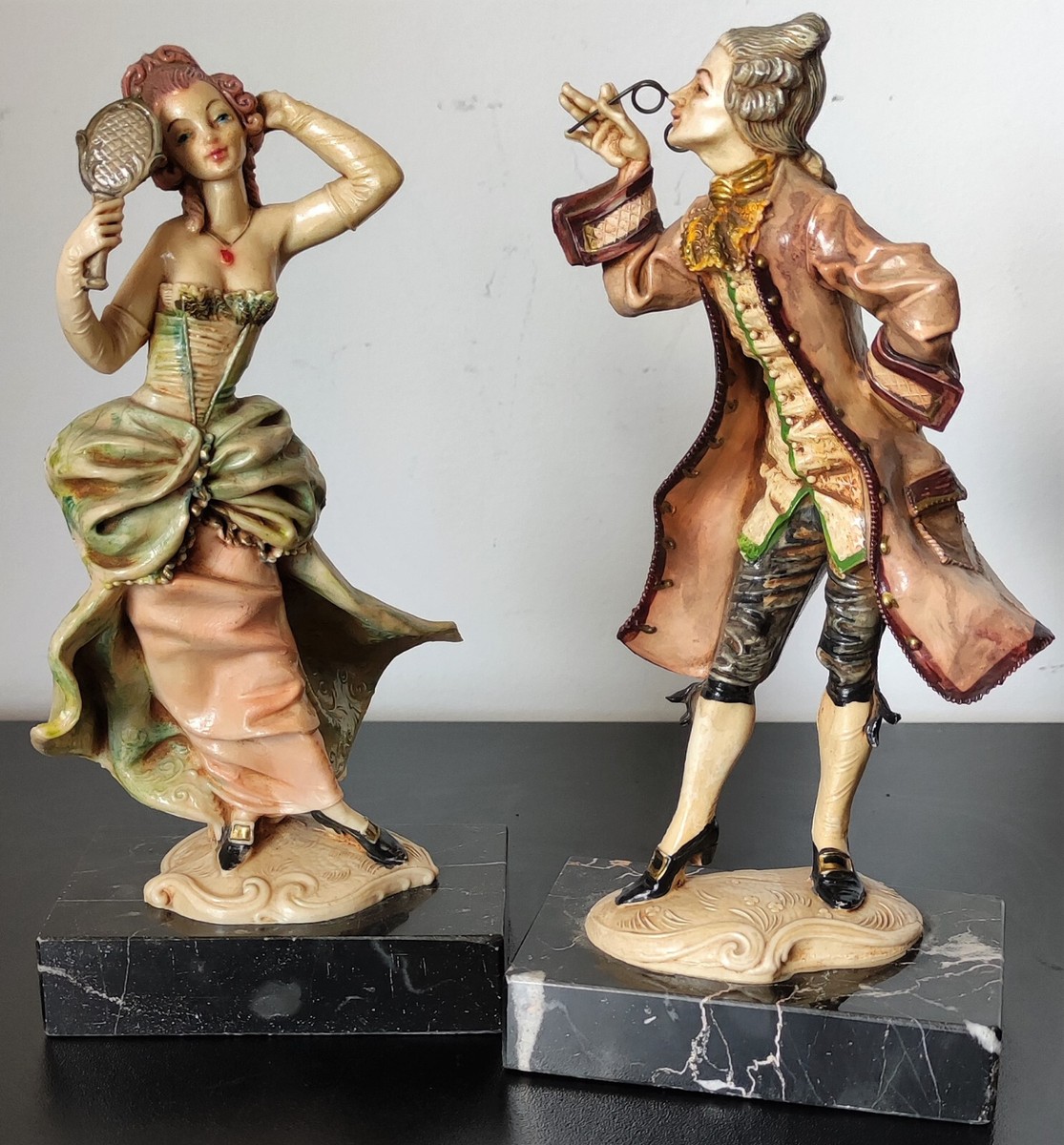 フォンタニーニ『Depose Italy #606』踊る少年 フィギア Vintage Fontanini Russian Boy Dancer Resin/Marble Figurine