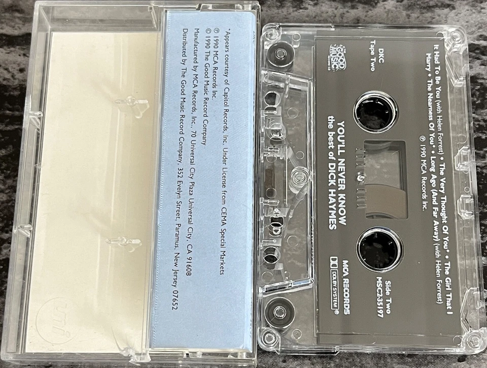 Dick Haymes You'll Never Know - The Best Of Dick Haymes Audio Cassette Tape 2/2 - Image 2 of 4