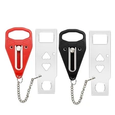 Door Lock Extra Lock for Additional Privacy & Safety in Home,Hotel & Apt, 2-Pack
