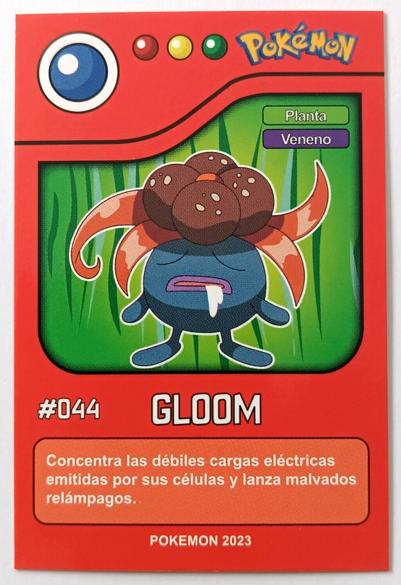 CARD POKEMON POKEDEX EC VOL. I #044 GLOOM 2023 Kanto PERU South America TCG