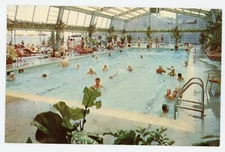 Resorts International Hotel Casino Pool Atlantic City New Jersey NJ Postcard