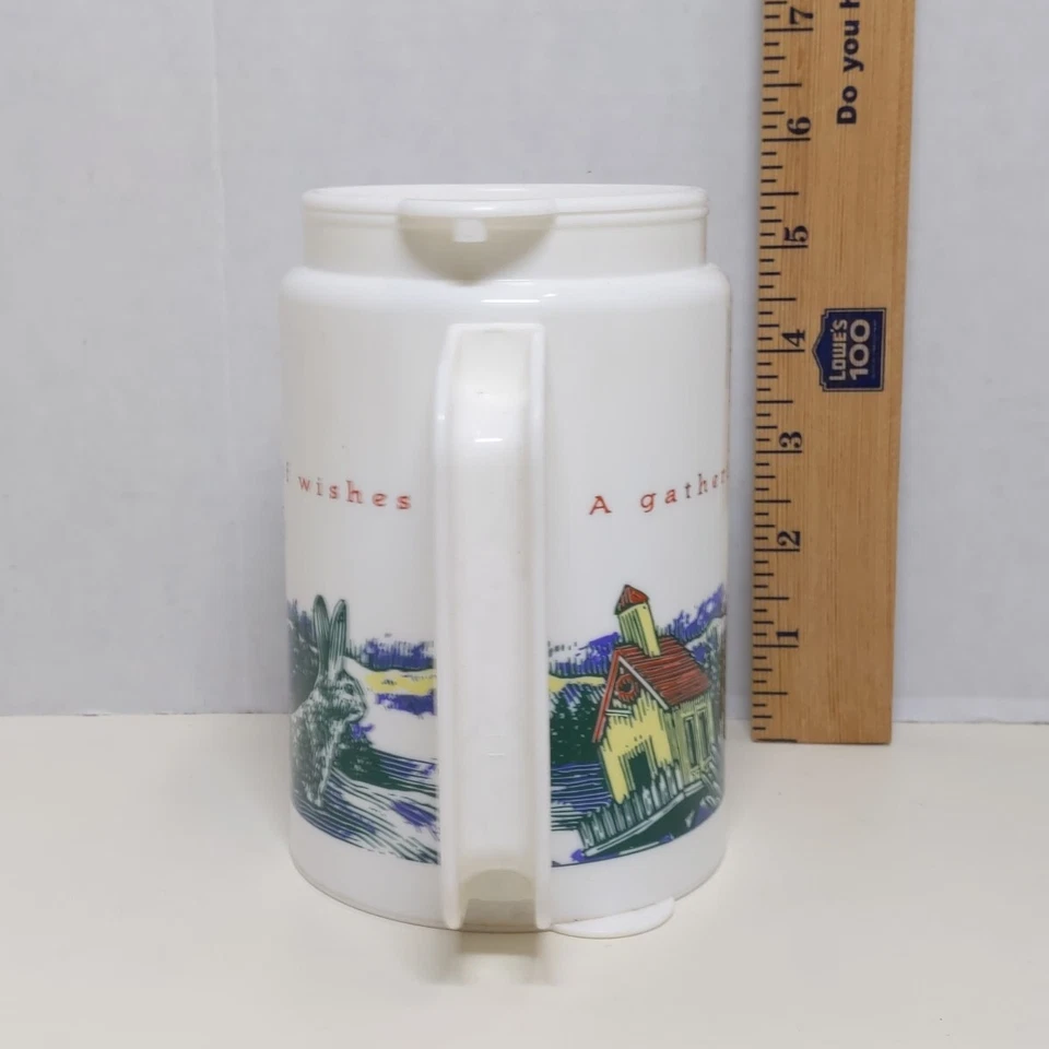 Taza Whirley Nordstrom A Gathering of Wishes 1992 taza de café de plástico de colección EE. UU. Foto 4 de 4