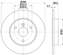 FITS SMART FORTWO (451) 1.0 0.6 0.8 0.7 NTEX FRONT DISC BRAKES PAIR MDC2156