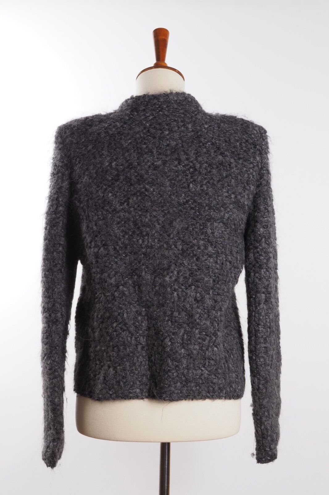 ALTRA IRO Giacca Donna Carenespe Lana Mohair Grigio Maglia 42 US10 #W5