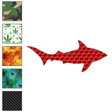 Bull Shark Silhouette, Vinyl Decal Sticker, 40 Patterns & 3 Sizes, #611