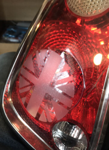 Mini Cooper, One, Clubman 02-06 R50 R52 R53 Union Jack Rear brake light Stickers - Picture 3 of 12