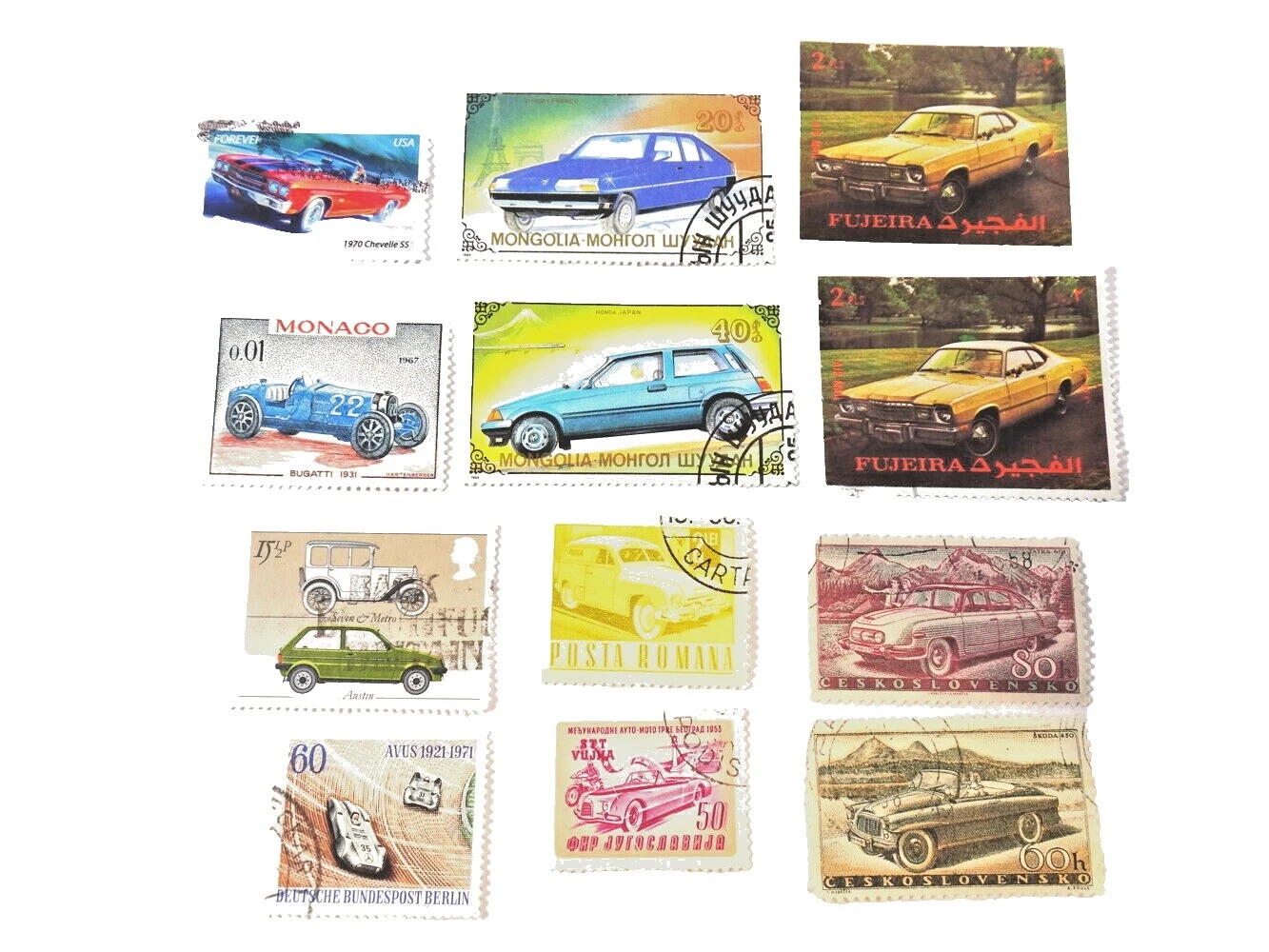 Cars Worldwide Stamp Collections & Lots